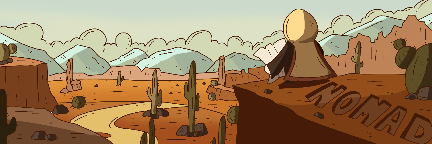 Nomad Desert Landscape Banner